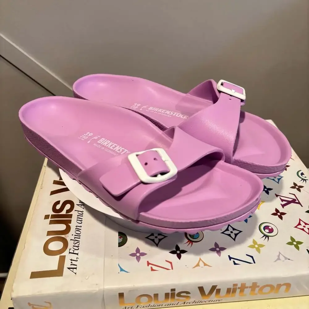 Birkenstock Madrid Big Buckle EVA Sandals in Mauve